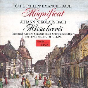 Bach,C.P.E./Bach,J.N./Magnificat/Missa Brevis@Rilling/Bach Collegium@Rilling/Bach Collegium